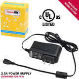 Raspberry Pi Micro-USB Power Adapter (2.5A) - myGMRS.com