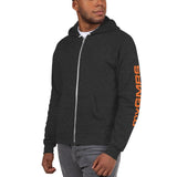 Zippered Hoodie Back and Sleeve Print - myGMRS.com