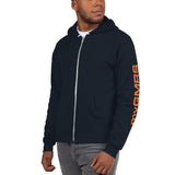 Zippered Hoodie Back and Sleeve Print - myGMRS.com