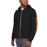 Zippered Hoodie Back and Sleeve Print - myGMRS.com