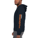 Zippered Hoodie Back and Sleeve Print - myGMRS.com