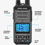 Midland GXT67 PRO 5W GMRS Two - Way Radio - myGMRS.com